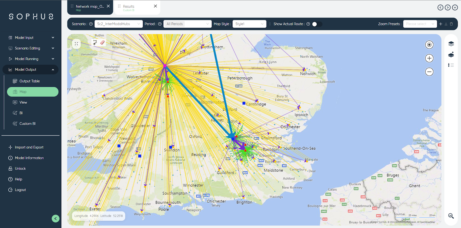 Sophus dashboard