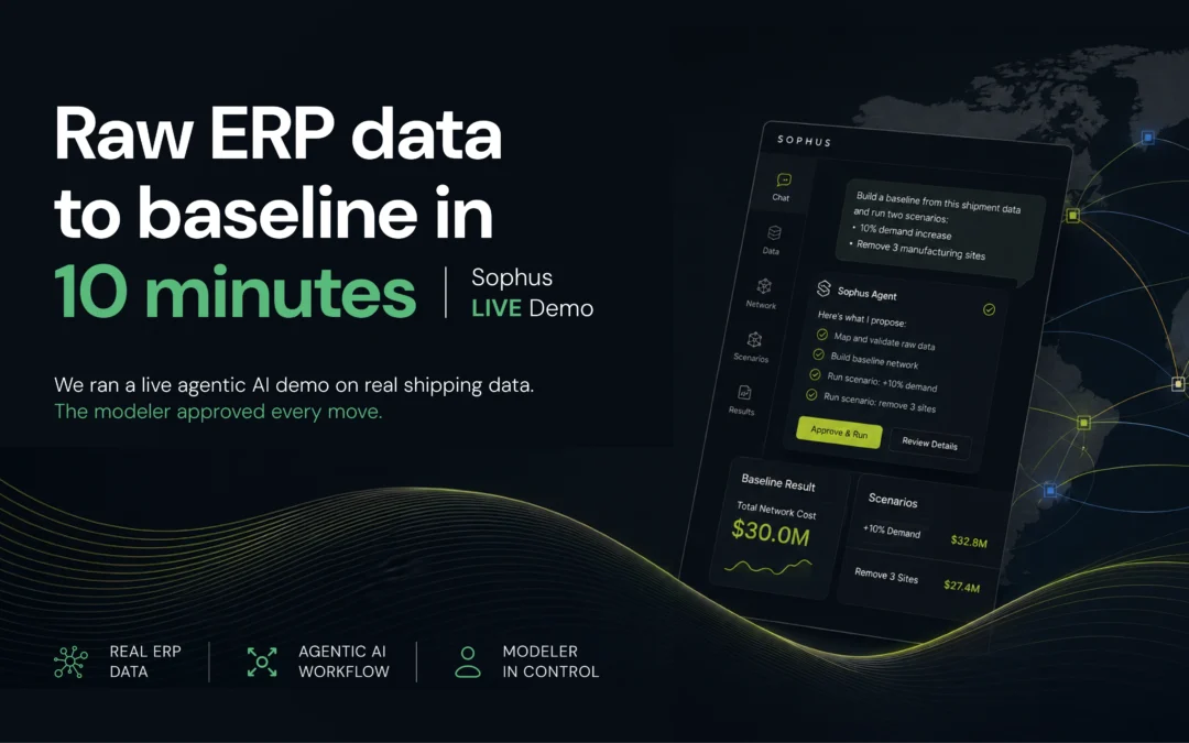 Raw ERP data to baseline in 10 minutes  | Sophus LIVE Demo